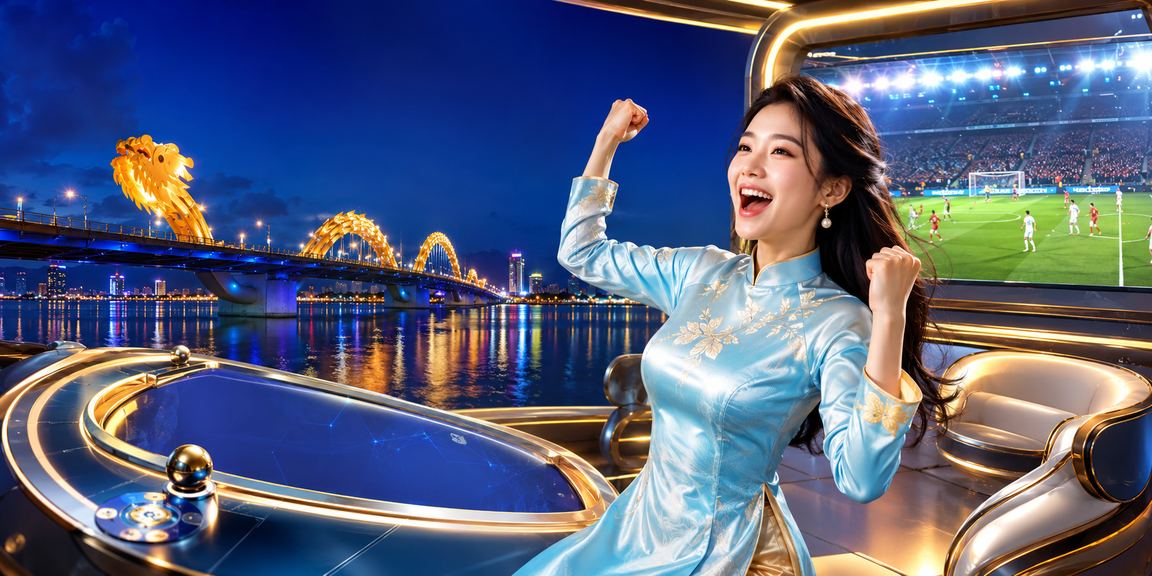 Người phụ nữ mặc áo dài theo dõi cá cược thể thao trực tuyến tại Đà Nẵng