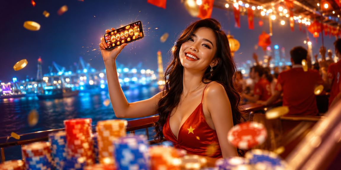 Người chơi thử vận may với slot game tại khu chợ đêm Hải Phòng