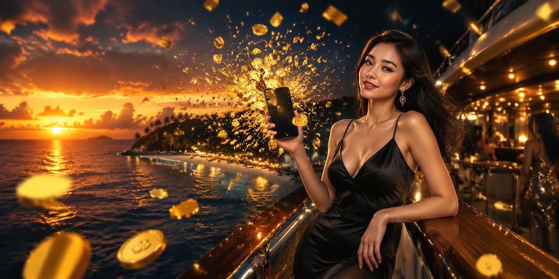 Người chơi sử dụng casino trực tuyến trên điện thoại tại bãi biển Phú Quốc