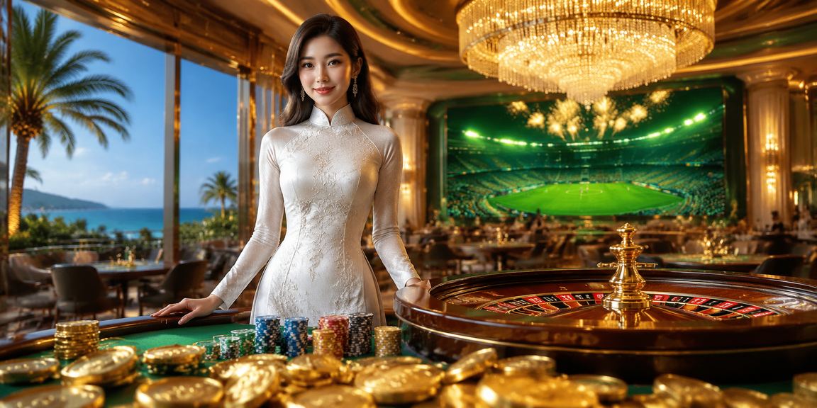 Trò chơi roulette tại Phú Quốc với hình ảnh áo dài truyền thống